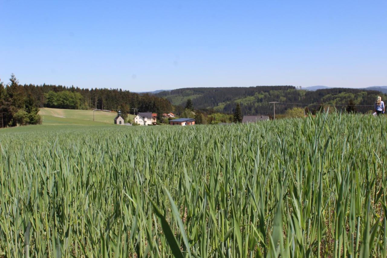Moderne Ferienwohnung Mit Eigenem Garten Und Traumhaften Blick Wilhelmsthal Eksteriør billede
